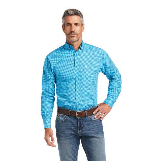 Ariat- Men's Ignacio Fitted Shirt Bachelor Button * (10039746)