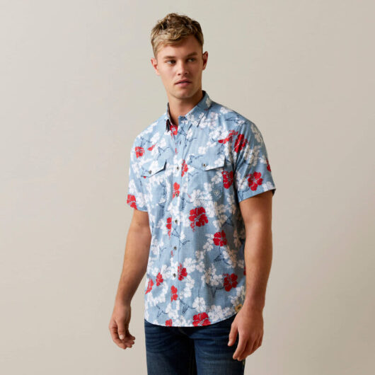 Ariat Men's SS Aloha Button Down Shirt (10044015)****