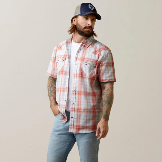 Ariat Men's Harter Retro Fit Pearl Snap SS (10044968)*****