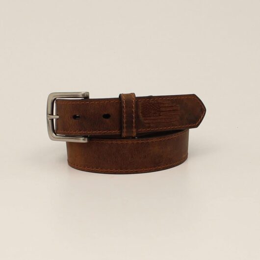 Ariat- Boys Belt Stitched USA Flag (A1307402)
