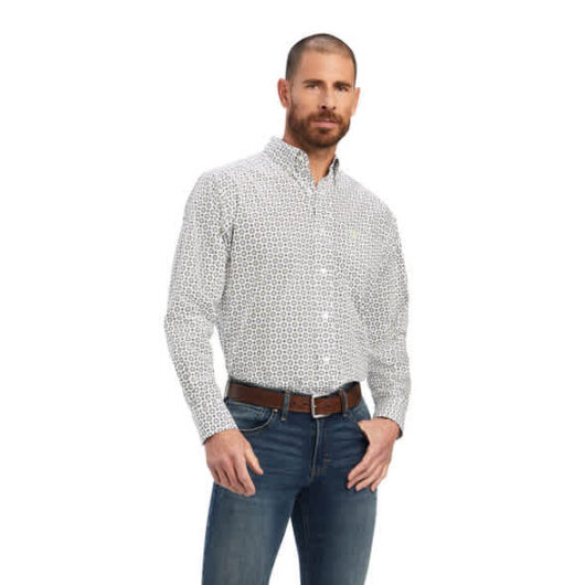 Ariat Beaumont classic White Print L/S Men's Shirt (10041821)***
