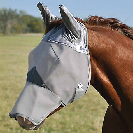 CASHEL - Crusader Standard Mule small Horse Mask with Ears, Gray (CFMMASE)
