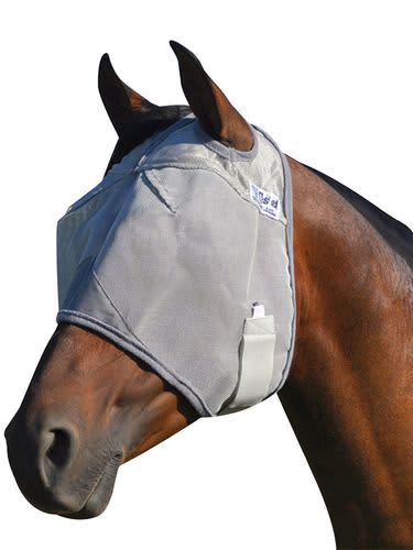 CASHEL - Crusader Premium Fly Mask Standard With Ears, MINI Horse/Mule (CFMMFSE)