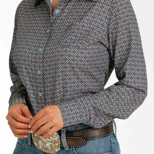Cinch-Womens L/S Button up Arenaflex(MSW9163025)
