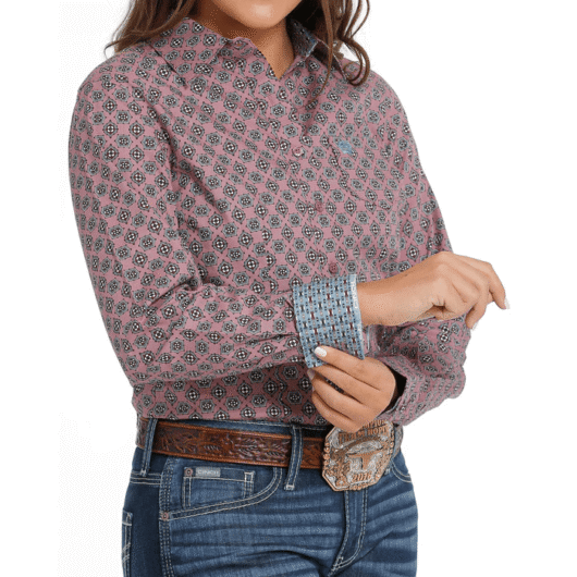 Cinch Ld's L/S Button Up Western Shirt (MSW9164206)