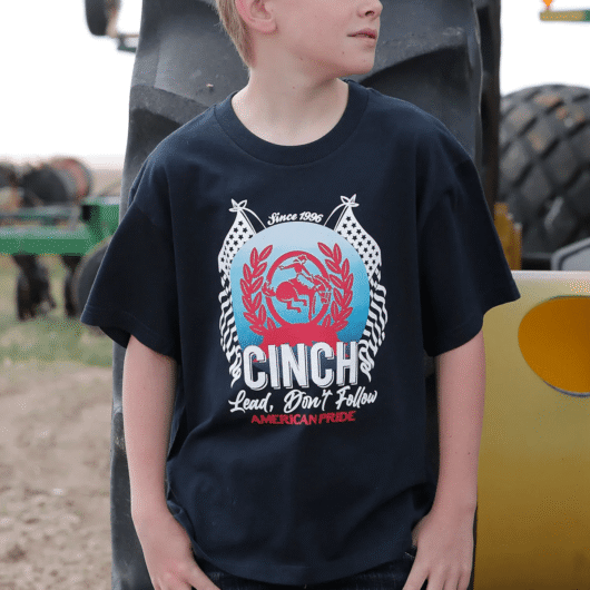 Cinch Boy's Graphic Navy Tee (MTT7670129)