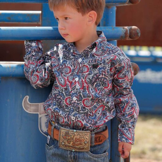 CINCH-BOYS L/S BUTTON UP