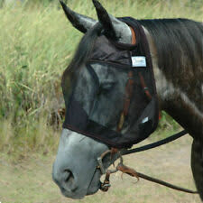 CASHEL - Quiet Ride Fly Mask Standard Warmblood Black (QRWBS)