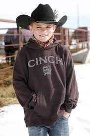 Cinch Youth Brown Pullover Hoodie (MWK7510005)