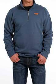 Cinch Men's 1/4 Zip Pullover - Blue (MWK1080010)